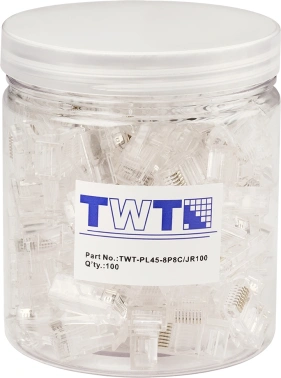 Коннектор Lanmaster (TWT-PL45-8P8C/JR100) UTP кат.5E RJ45 прозрачный (упак.:100шт)