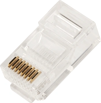 Коннектор Lanmaster (TWT-PL45-8P8C/JR100) UTP кат.5E RJ45 прозрачный (упак.:100шт)