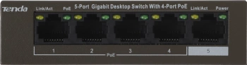 Коммутатор Tenda  TEG1105P-4-63W