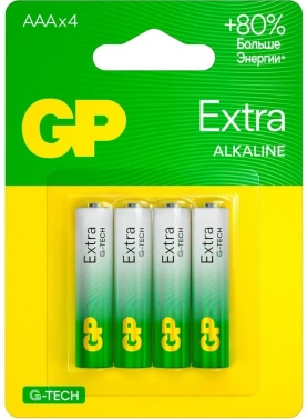 Батарея GP Extra Alkaline 24AXA21-2CRSBC4