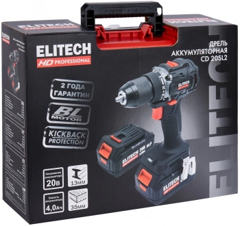 Дрель-шуруповерт Elitech CD 20SL2 (E2201.040.02)