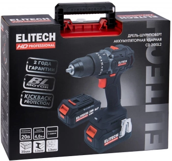 Дрель-шуруповерт Elitech CD 20ISL2 (E2201.041.02)