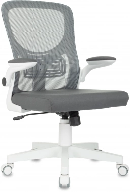 Кресло Бюрократ Aster N-W темно-серый TW-04 Neo Grey сетка/ткань крестов. пластик пластик белый