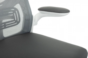 Кресло Бюрократ Aster N-W темно-серый TW-04 Neo Grey сетка/ткань крестов. пластик пластик белый