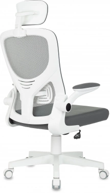 Кресло Бюрократ Aster NH-W темно-серый TW-04 Neo Grey сетка/ткань с подголов. крестов. пластик пластик белый