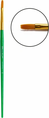 Набор кистей Silwerhof Color (наб.10шт) синт.кр.№2,3/плос.№3,6,7,12/овал.№3,10