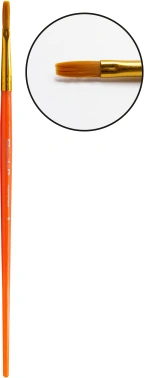 Набор кистей Silwerhof Color (наб.10шт) синт.кр.№2,3/плос.№3,6,7,12/овал.№3,10