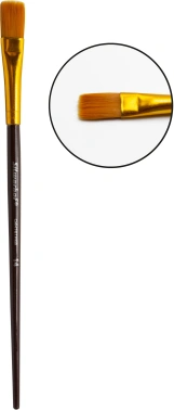 Набор кистей Silwerhof Color синтетика (наб.5шт) синт.круг.№3/плос.№2,6,14/овал.№1