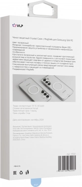 Чехол (клип-кейс) VLP для Samsung Galaxy S24 FE Crystal case