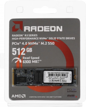Накопитель SSD AMD PCIe 4.0 x4 512GB R3MP40512G8