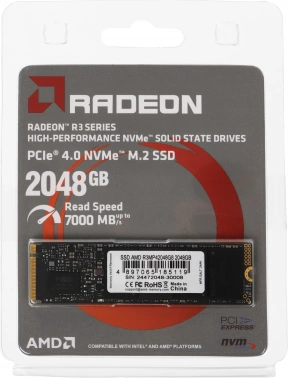 Накопитель SSD AMD PCIe 4.0 x4 2TB R3MP42048G8