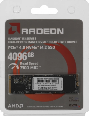 Накопитель SSD AMD PCIe 4.0 x4 4TB R3MP44096G8