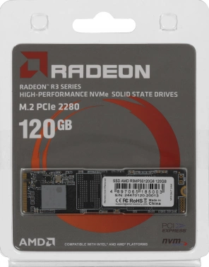 Накопитель SSD AMD PCIe 3.0 x4 120GB R3MP30120G8