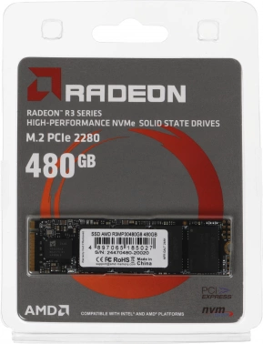 Накопитель SSD AMD PCIe 3.0 x4 480GB R3MP30480G8