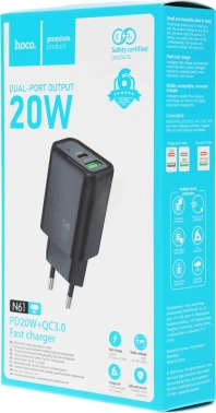 Сетевое зар./устр. Hoco  N61 Gentle