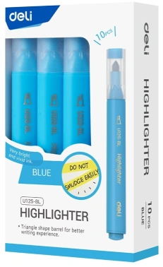 Текстовыделитель Deli  EU12S-BL