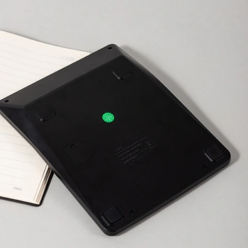 Калькулятор настольный Deli EM888A-BK-OR