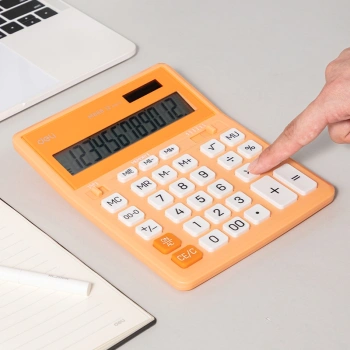 Калькулятор настольный Deli EM888A-OR