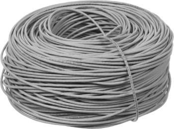 Кабель информационный Hyperline UUTP4R-C5E-S24-IN-PVC-GY-305 кат.5E UTP 4 пары 24AWG PVC внутренний 305м серый