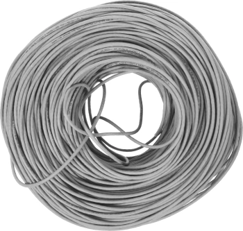 Кабель информационный Hyperline UUTP4R-C5E-S24-IN-PVC-GY-305 кат.5E UTP 4 пары 24AWG PVC внутренний 305м серый