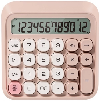 Калькулятор настольный Deli EM36 PINK