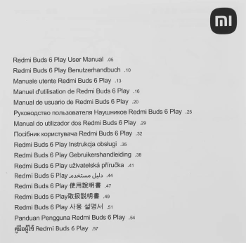 Гарнитура внутриканальные Xiaomi Redmi Buds 6 Play