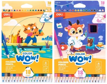 Карандаши цв. Deli  EC138-18