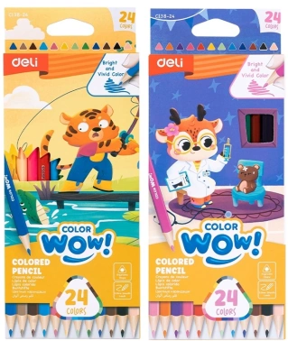 Карандаши цв. Deli  EC138-24