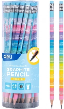 Карандаш ч/г Deli  EC046-HB