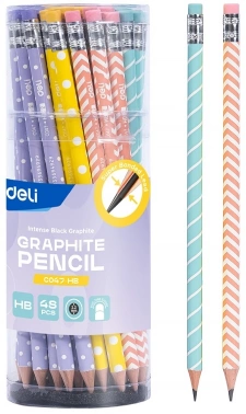 Карандаш ч/г Deli  EC047-HB