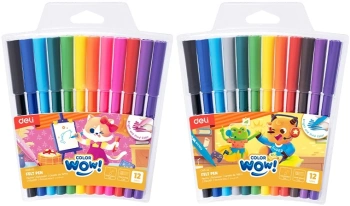 Фломастеры Deli  EC165-12