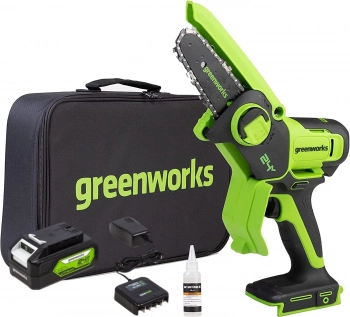 Цепная пила Greenworks  G24MCS10