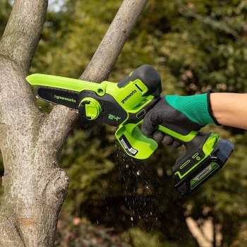 Цепная пила Greenworks  G24MCS10