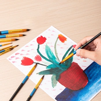 Кисть Deli EC408-10 синтетика круг. №10