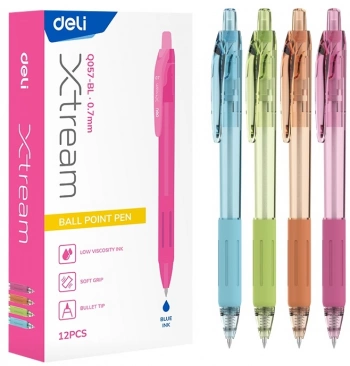 Ручка шариков. автоматическая Deli EQ057-BL