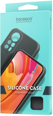 Чехол (клип-кейс) BoraSCO для Infinix Hot 50 Pro Silicone Case черный (74064)