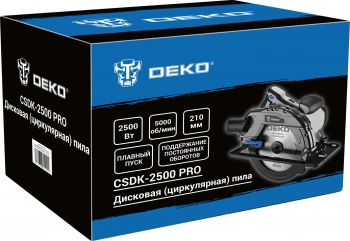 Циркулярная пила (дисковая) Deko CSDK-2500 PRO
