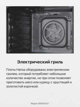 Духовой шкаф Электрический Hansa BOES681621