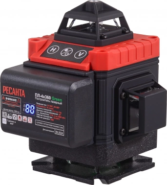 Уровень лазер. Ресанта  ПЛ-4Х360ШС