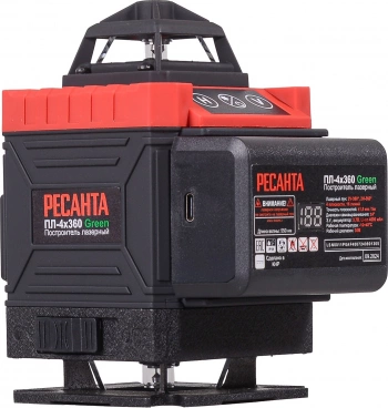 Уровень лазер. Ресанта  ПЛ-4Х360