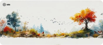 Коврик для мыши Cactus Forest watercolor