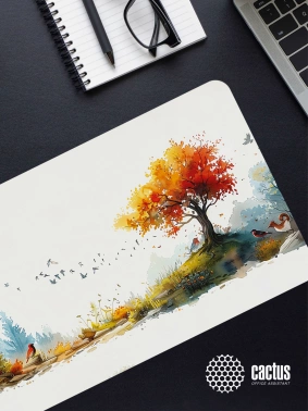 Коврик для мыши Cactus Forest watercolor