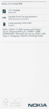 Мобильный телефон Nokia 5310 DS TA-1603