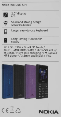 Мобильный телефон Nokia 108 DS TA-1627