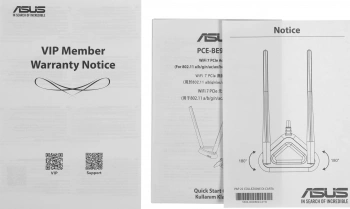 Сетевой адаптер Wi-Fi + Bluetooth Asus PCE-BE92BT