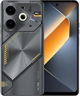 Смартфон Tecno Pova 6 Neo 128Gb 8Gb черный моноблок 3G 4G 2Sim 6.8