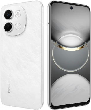 Смартфон Tecno Spark 30 5G 128Gb 6Gb белый моноблок 3G 4G 2Sim 6.67