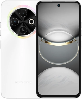 Смартфон Tecno Spark 30C 128Gb 6Gb белый моноблок 3G 4G 2Sim 6.67