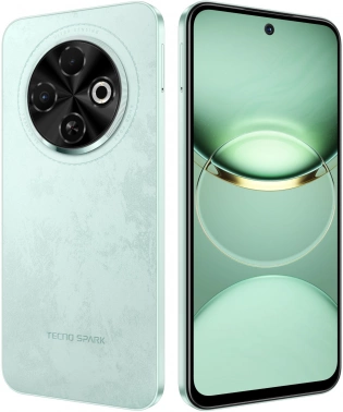 Смартфон Tecno Spark 30C 256Gb 8Gb зеленый моноблок 3G 4G 2Sim 6.67