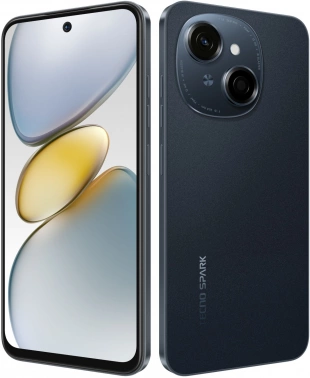 Смартфон Tecno Spark Go 1 64Gb 4Gb черный моноблок 3G 4G 2Sim 6.67
